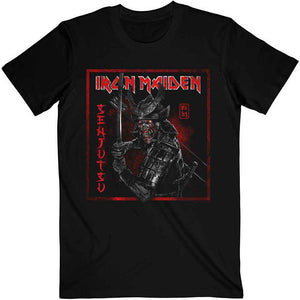 Iron Maiden Senjutsu Cover Distressed Red Black