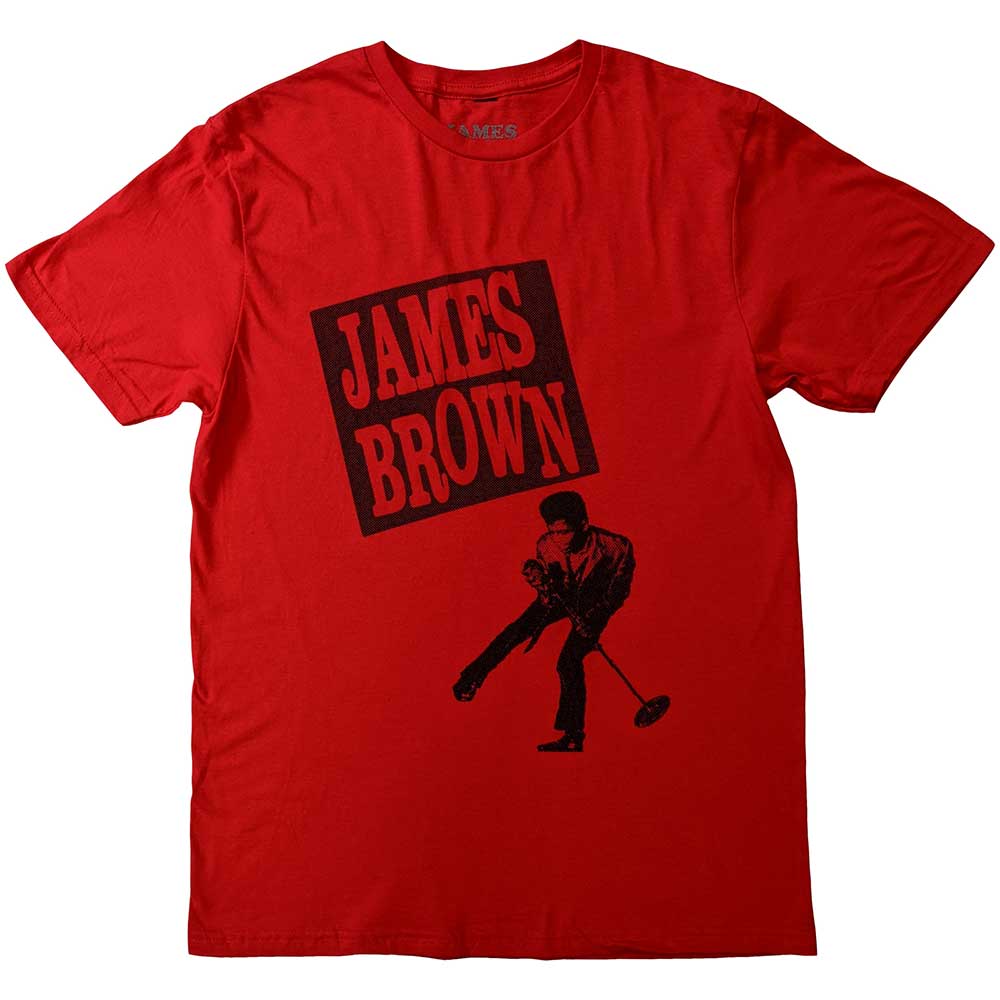 James Brown James Halftone Red