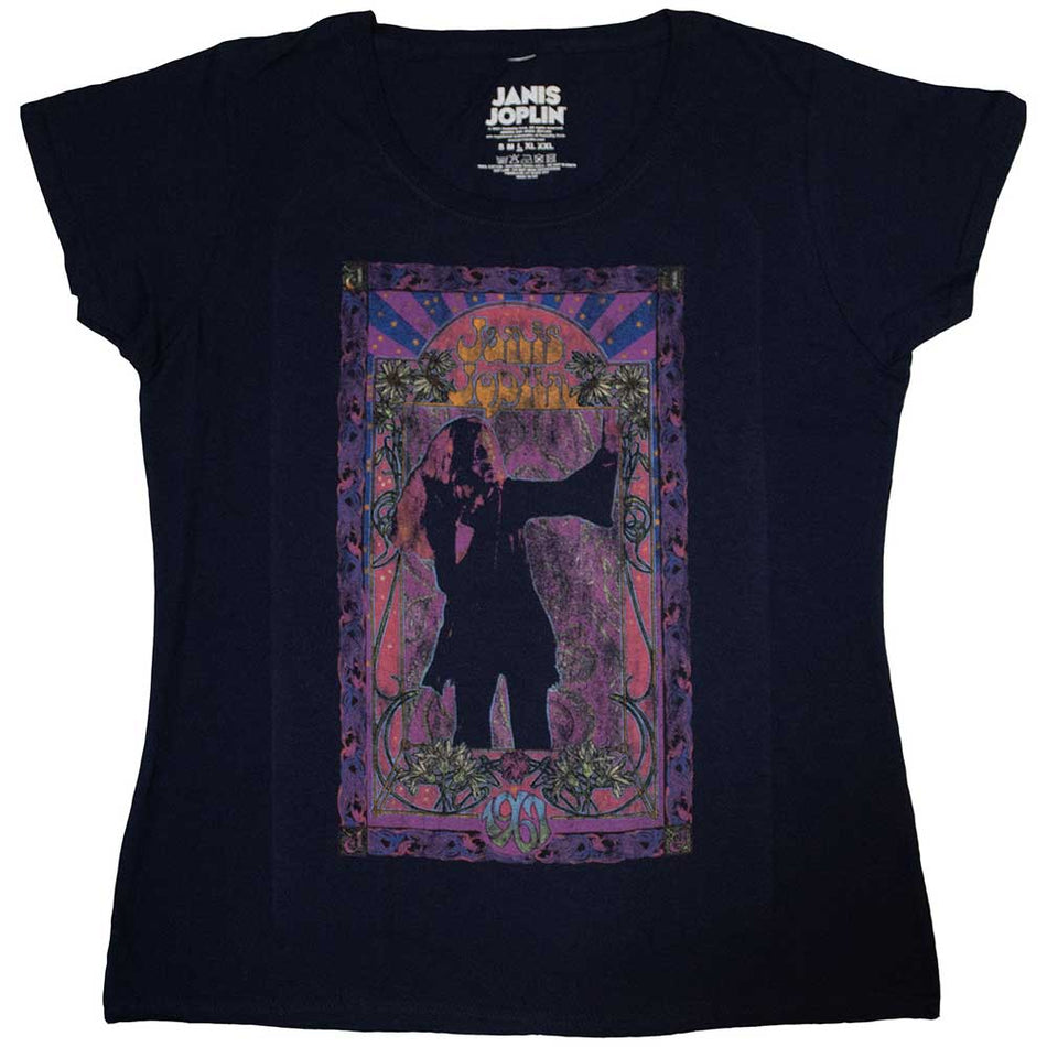Janis Joplin Paisley & Flowers Frame Blue