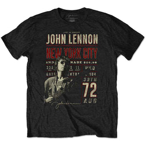 John Lennon New York City '72 Black