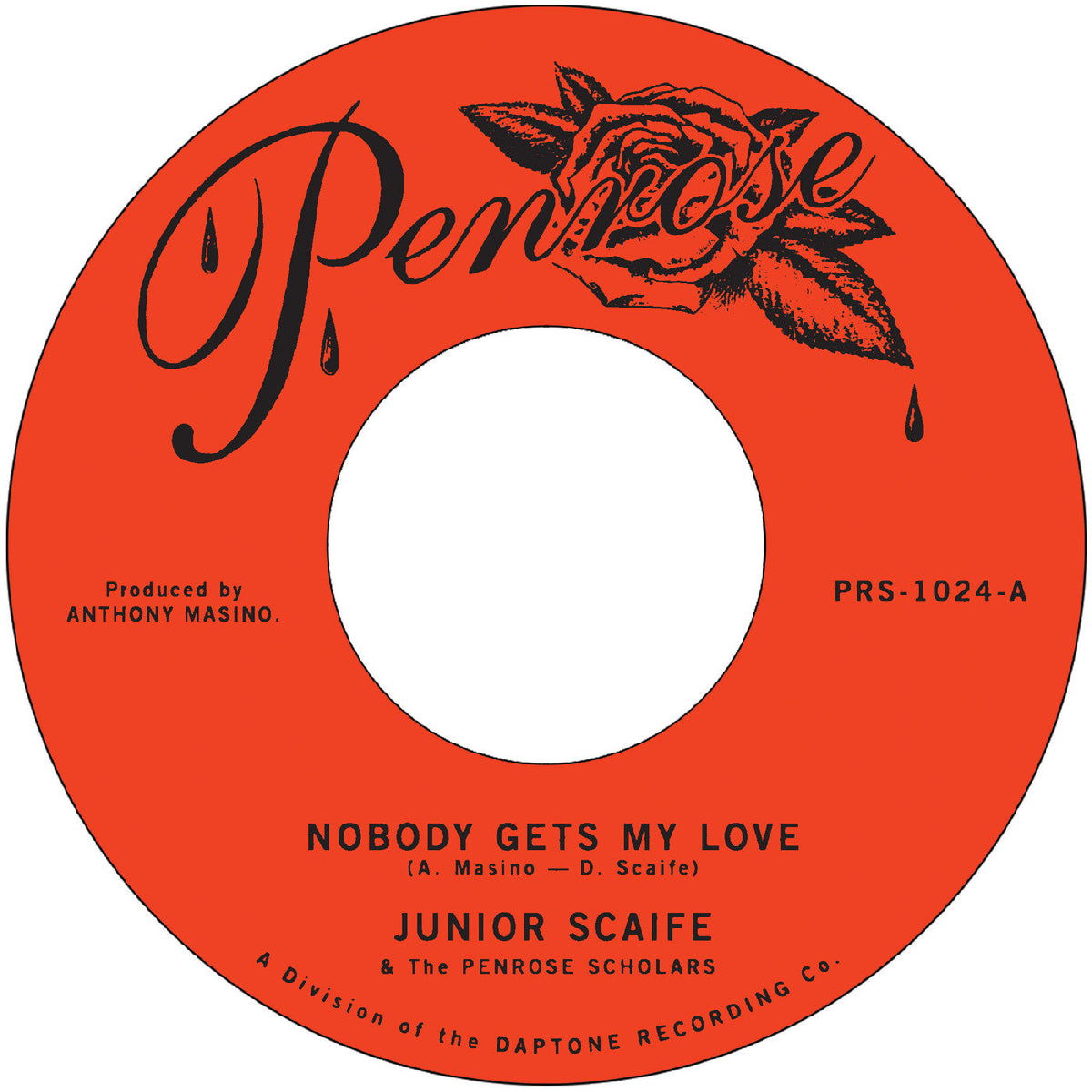 Junior Scaife Nobody Gets My Love B/W Too Much Too Soon