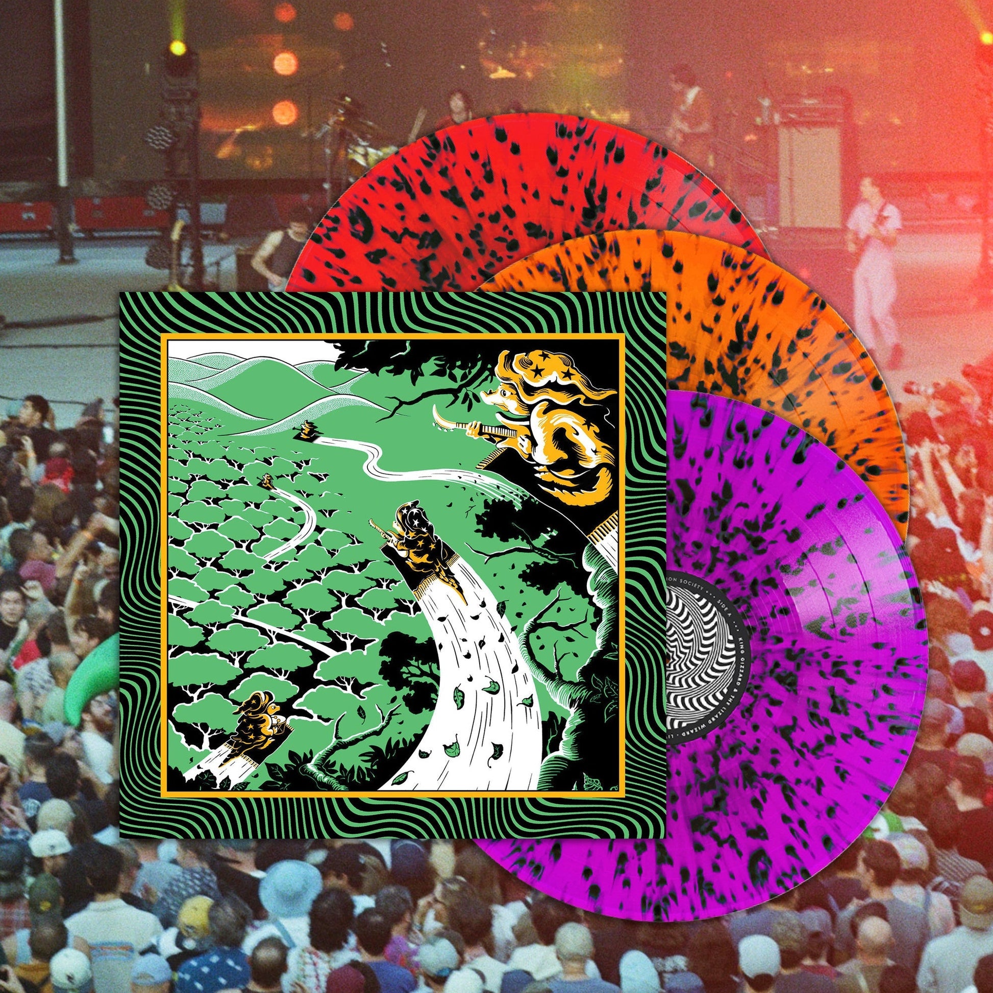 King Gizzard and the Lizard Wizard Live At Forest Hills Stadium '25 (Triple Gatefold) [Neon Splatter Vinyl] [3LP]