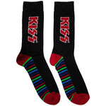 Kiss Red Logo & Stripes Black