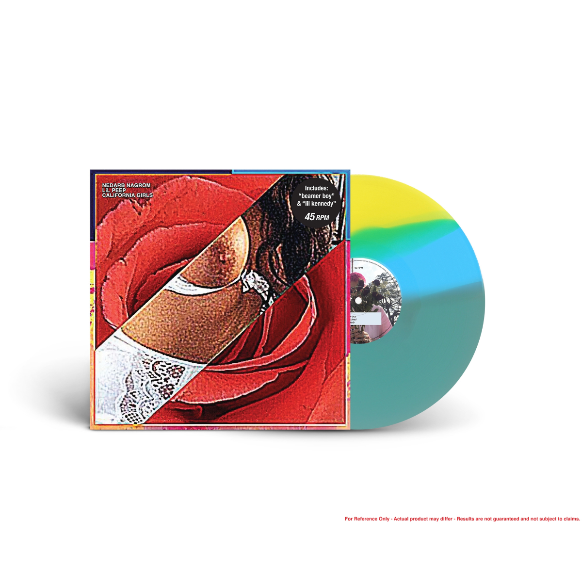 Lil Peep California Girls (Tri-Color - Transparent Electric Blue + Sky Blue + Opaque Yellow)