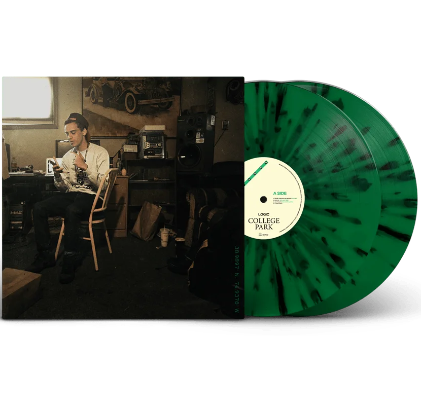 Logic College Park (Limited Edition, "Varsity" Green & Black Splatter, Artist Signed) (2 Lp's)