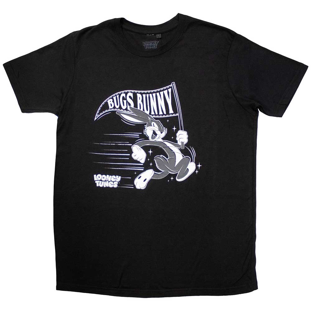 Looney Tunes Retro Bugs Flag Black