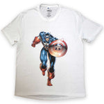Marvel Comics Captain America Running White
