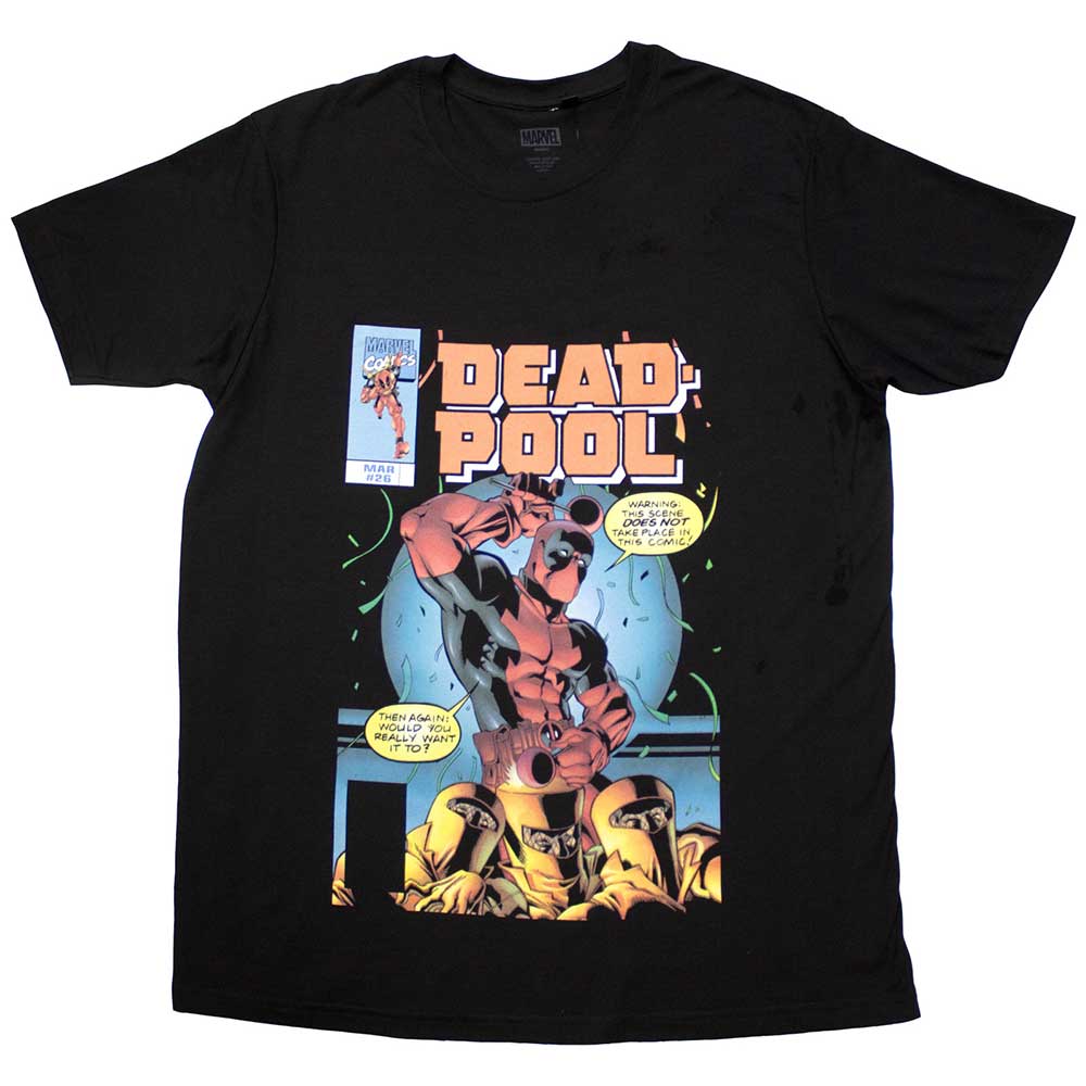 Marvel Comics Deadpool Bubble Text Black