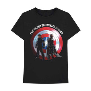 Marvel Comics Falcon & Winter Soldier Shield Logo Black