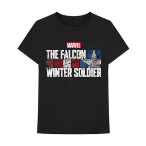 Marvel Comics Falcon & Winter Soldier Text Logo Black