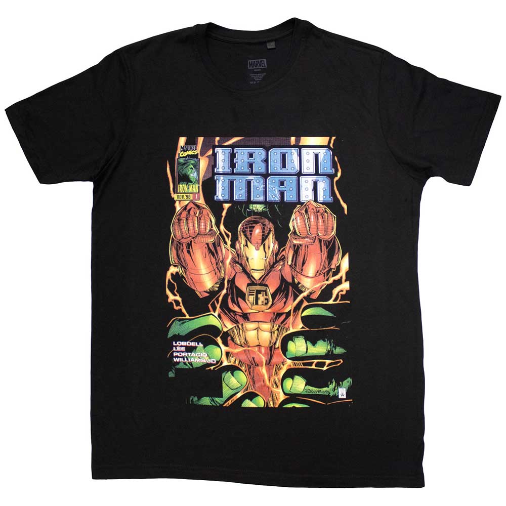 Marvel Comics Iron Man Fist Comic Cover Black