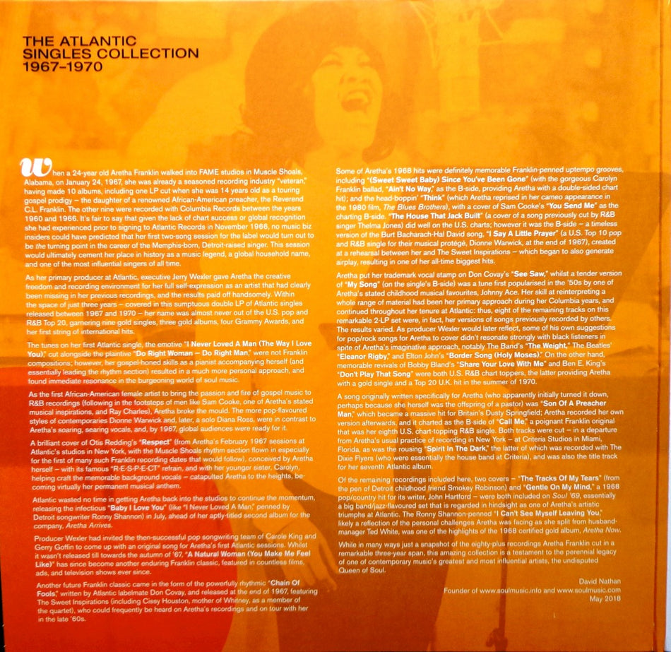 Aretha Franklin - The Atlantic Singles Collection 1967-1970 | Vinyl 2LP Import