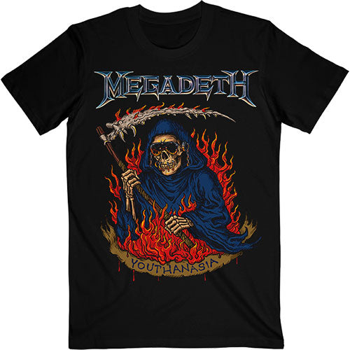 Megadeth Youthanasia Flames Black