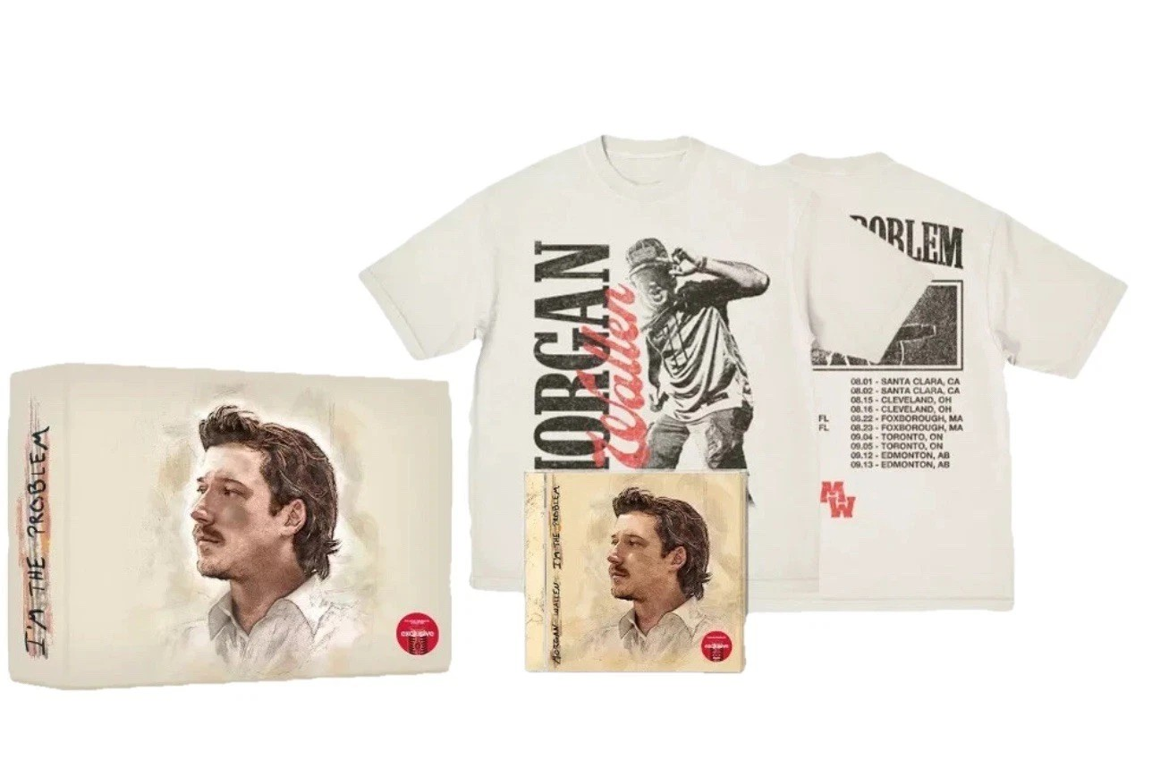 Morgan Wallen I'm The Problem [Explicit Content] (Limited Edition, Collectible Fishing ID Card, Large T-Shirt) (Box Set)
