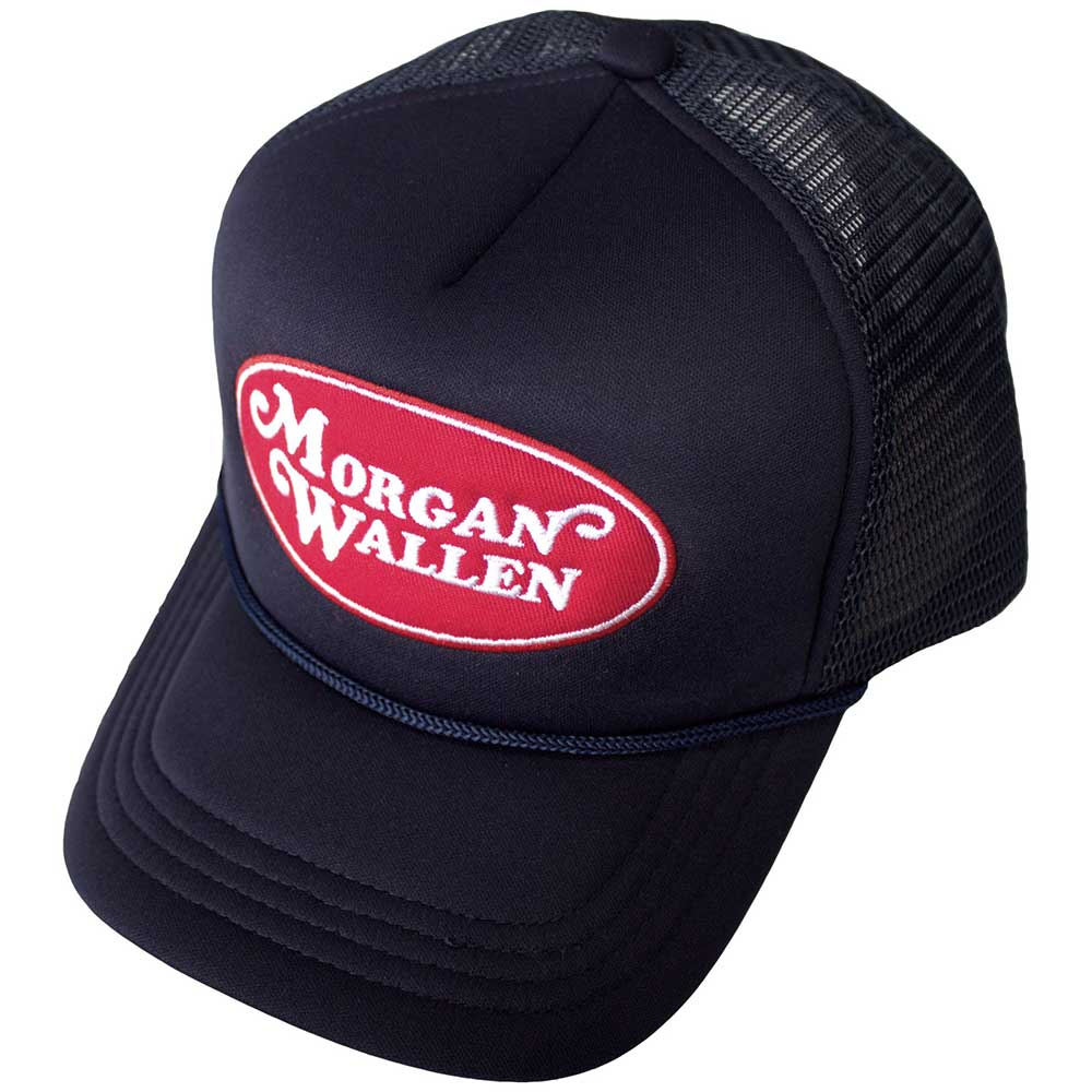 Morgan Wallen Oval Logo Blue
