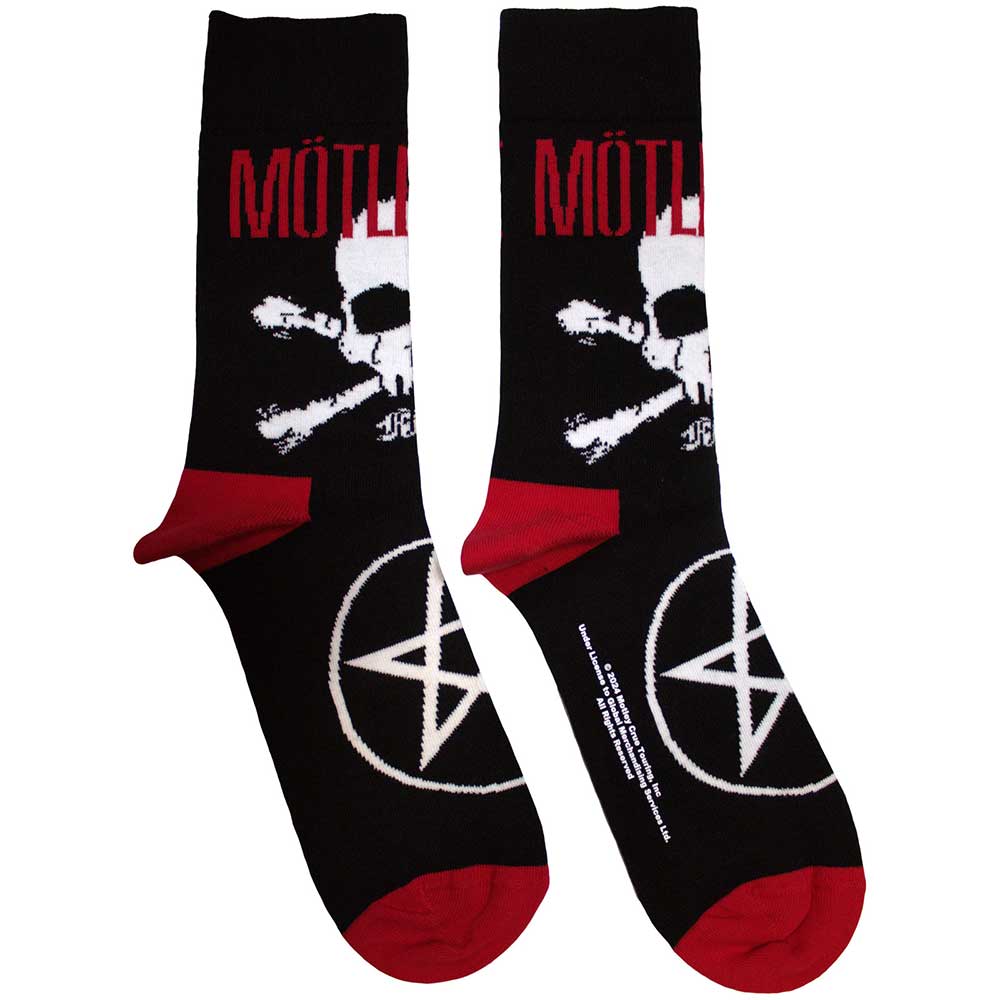 Motley Crue Skull & Crossbones Black