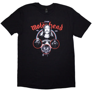 Motörhead 50 Years Band Circles Black