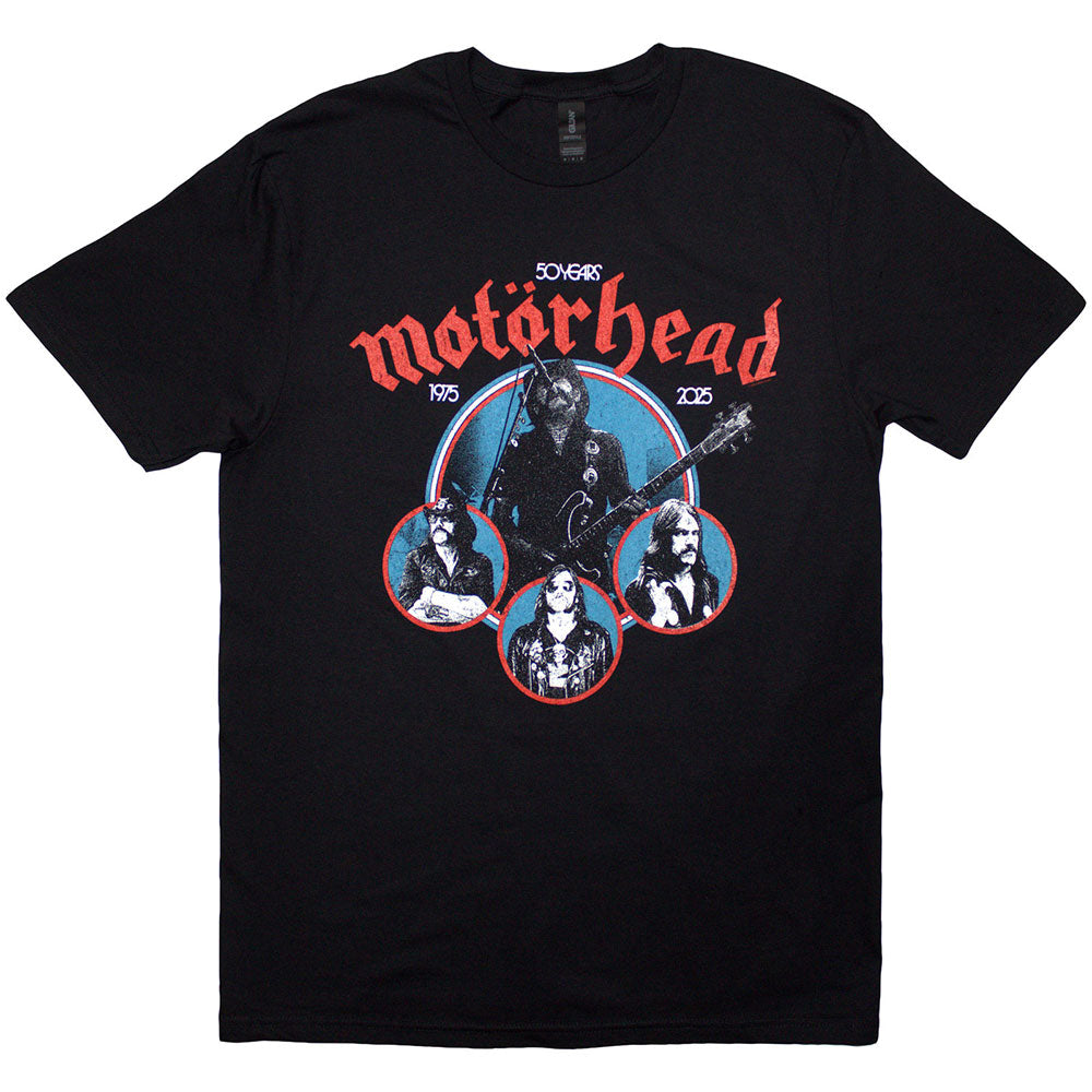 Motörhead 50 Years Lemmy Circles Black