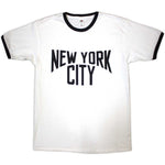New York City Text Logo White