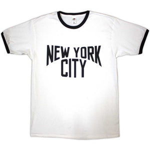 New York City Text Logo White