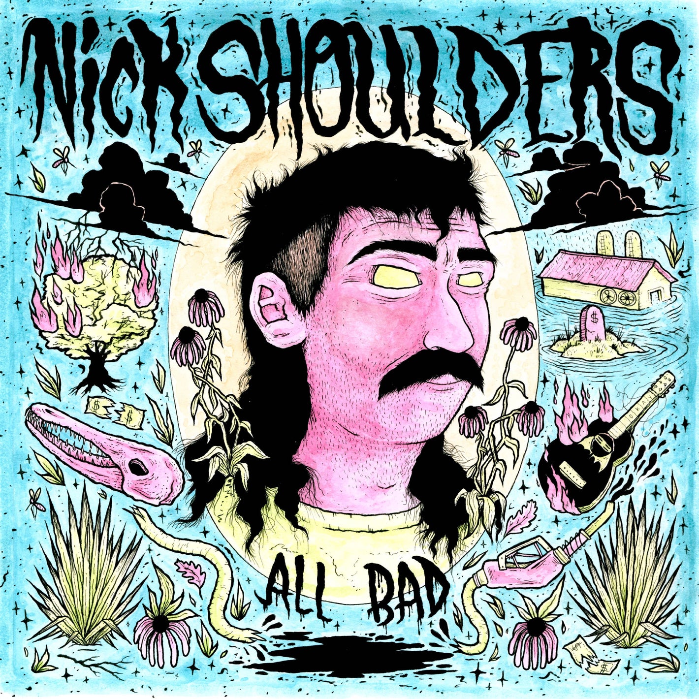 Nick Shoulders All Bad (Transparent Pink Vinyl)