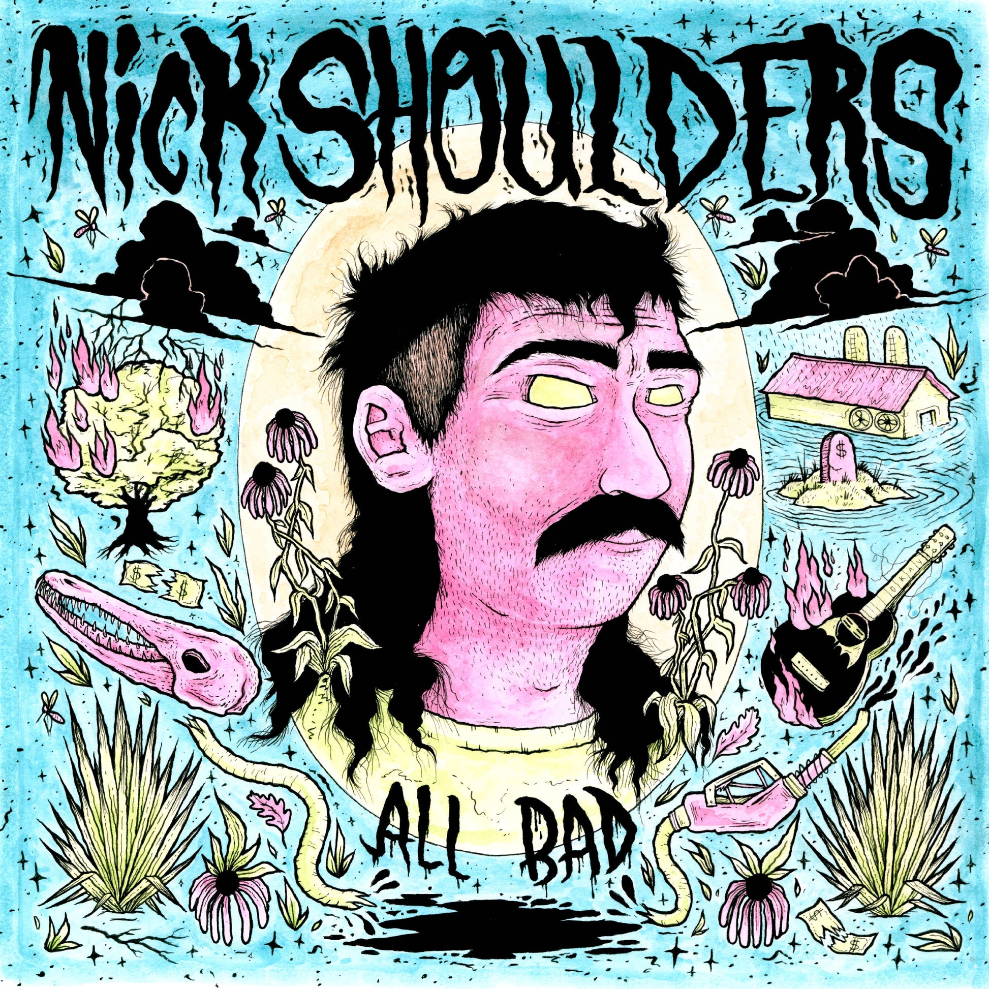 Nick Shoulders All Bad (Transparent Pink Vinyl)