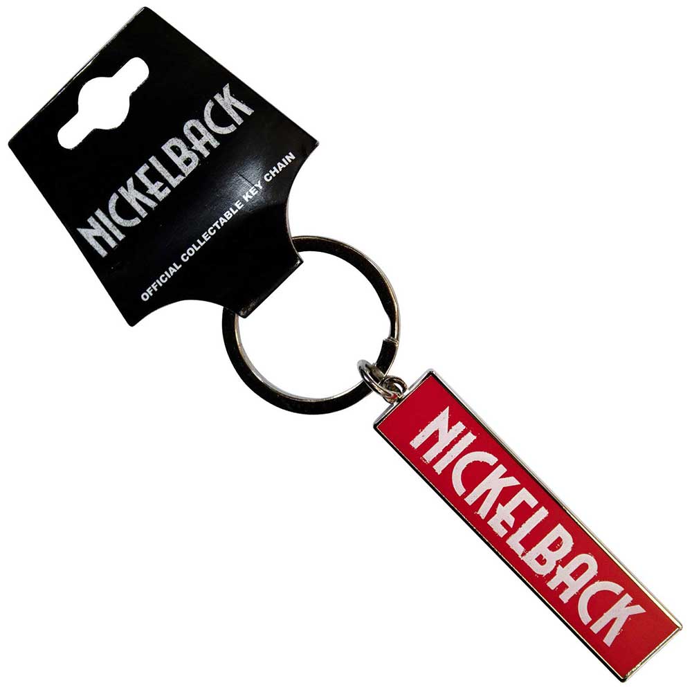 Nickelback White Logo Red