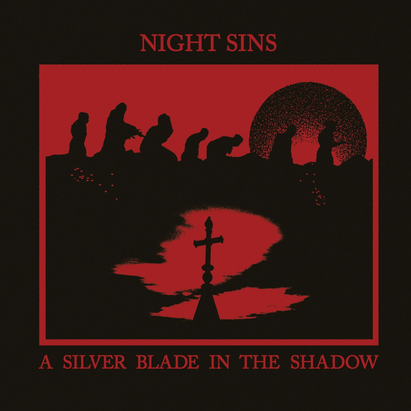 Night Sins A Silver Blade In The Shadow (Green And Black Swirl Vinyl)