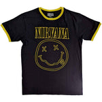 Nirvana Outline Happy Face Black