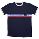 Oasis 1996 Tour Horizontal Stripes Blue