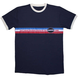 Oasis 1996 Tour Horizontal Stripes Blue