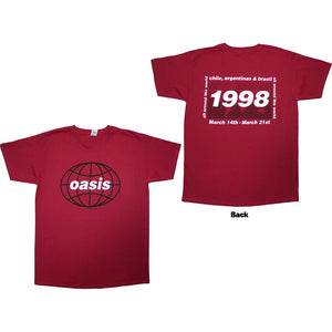 Oasis 1998 World Tour - South America Red