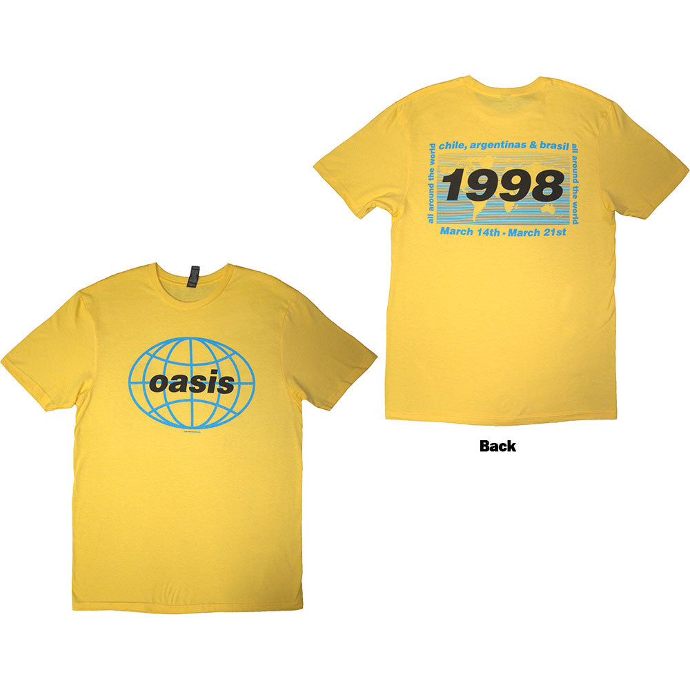 Oasis 1998 World Tour - South America Yellow
