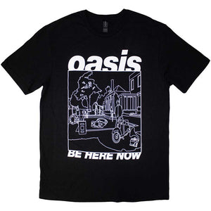 Oasis Be Here Now Line Drawing Black