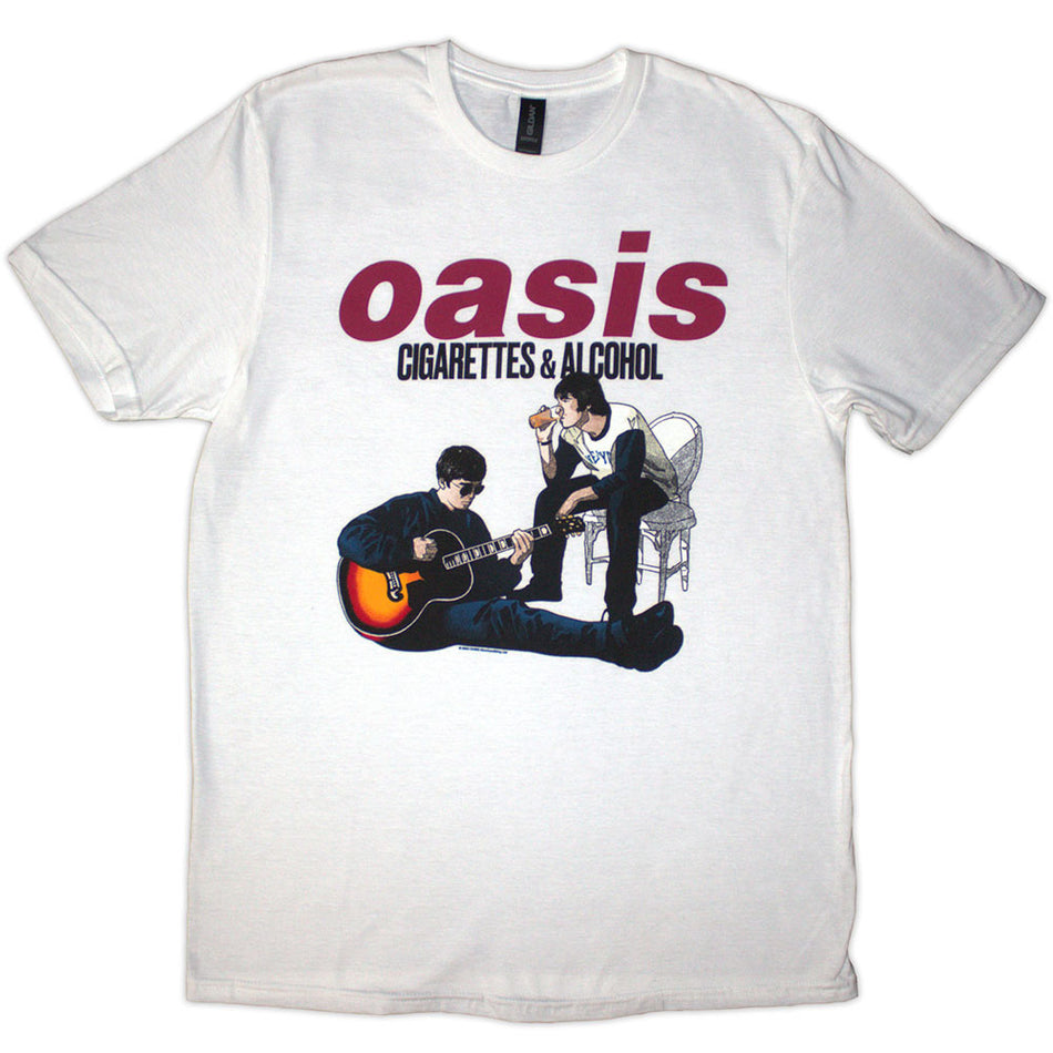 Oasis Cigarettes & Alcohol Illustration White