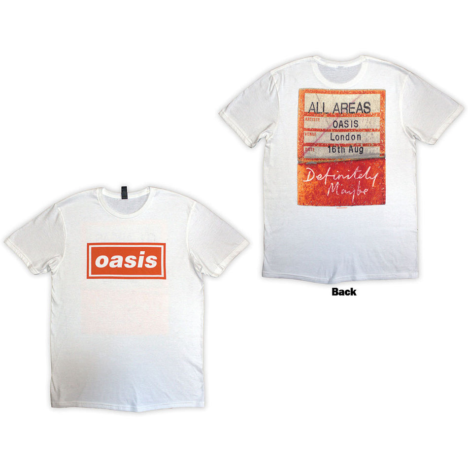 Oasis Definitely Maybe AAA Pass White