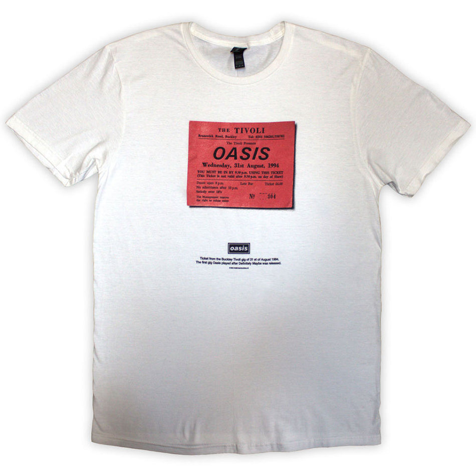 Oasis Definitely Maybe Ticket Stub White