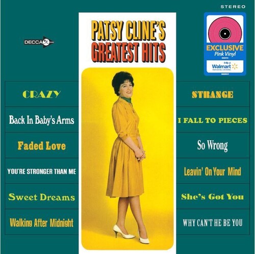 Patsy Cline 12 Greatest Hits (Indie Exclusive, Pink Colored Vinyl)