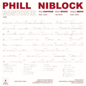 PHILL NIBLOCK Boston/Tenor/Index