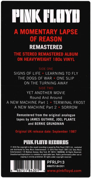 A Momentary Lapse Of Reason 9