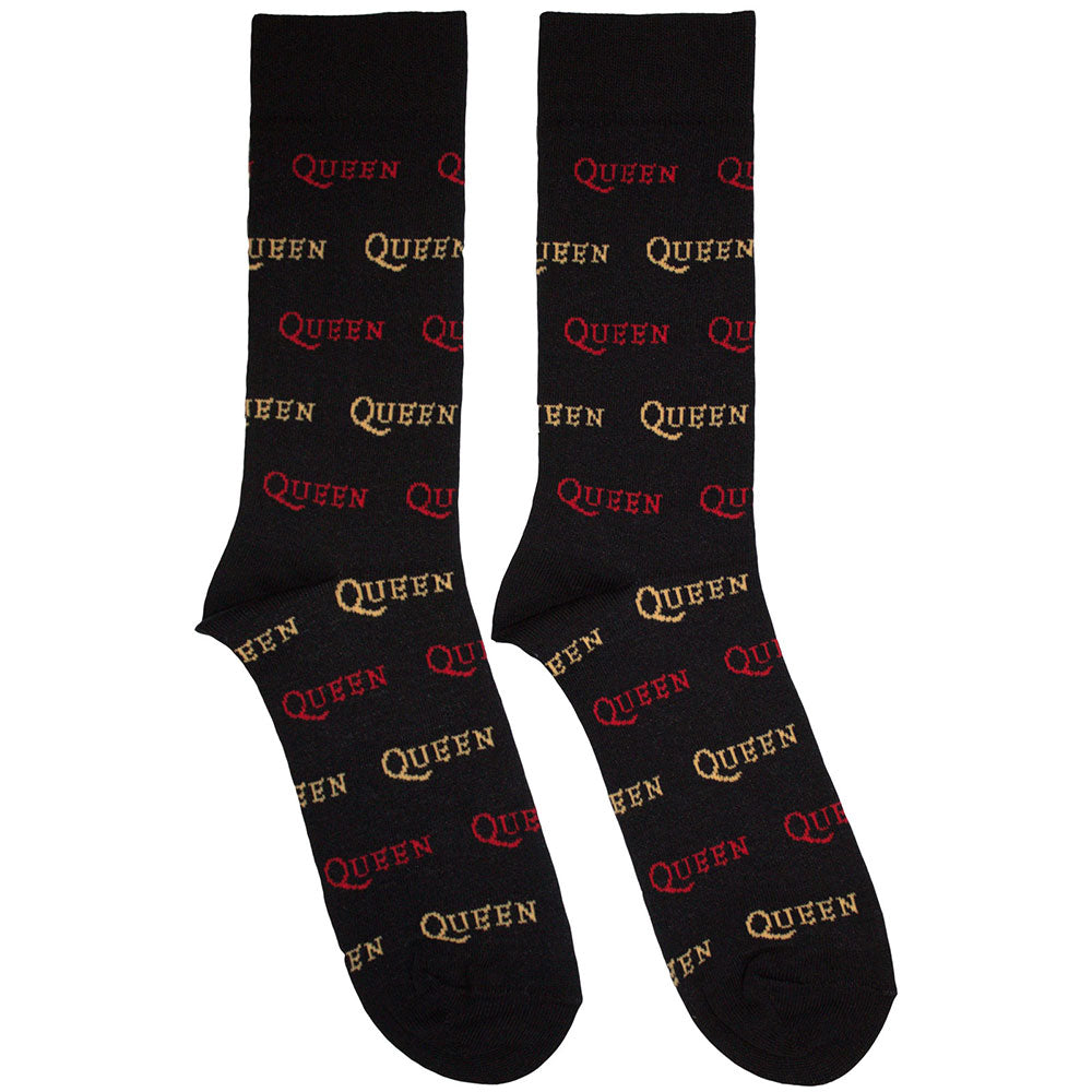 Queen Logo Repeat Colour Black