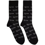 Queen Logo Repeat Mono Black