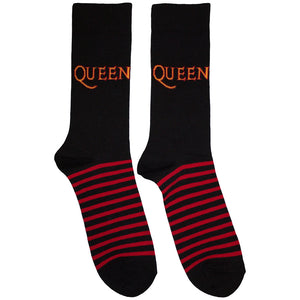 Queen Logo & Stripes Black