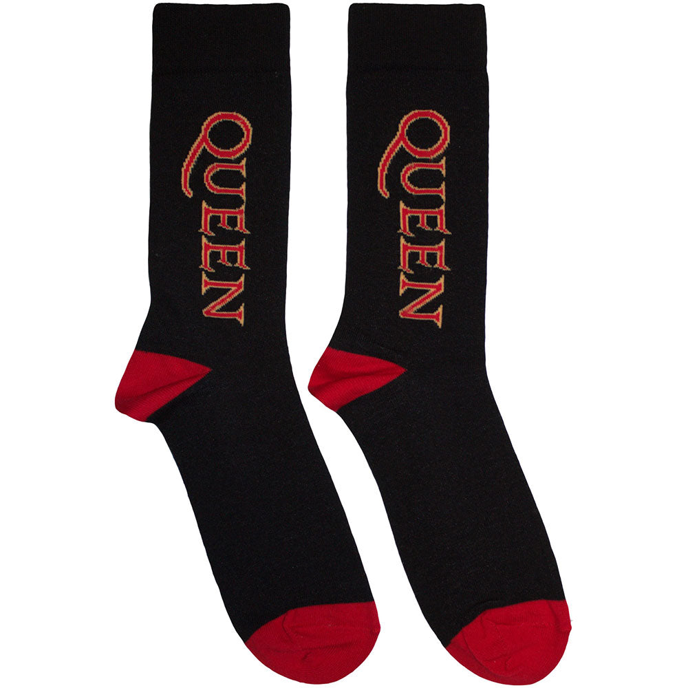 Queen Red Logo Vertical Black