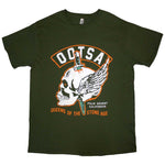 Queens Of The Stone Age Winged Skull Green