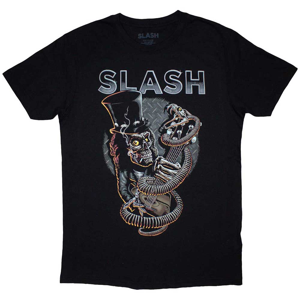 Slash Skull Guitar Snake Black