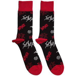 SLAYER Logos Pattern Black
