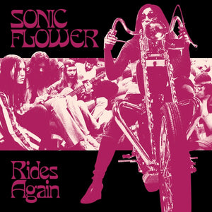 SONIC FLOWER Rides Again (Alternate Cover) (White/Black/Pink Striped Vinyl)