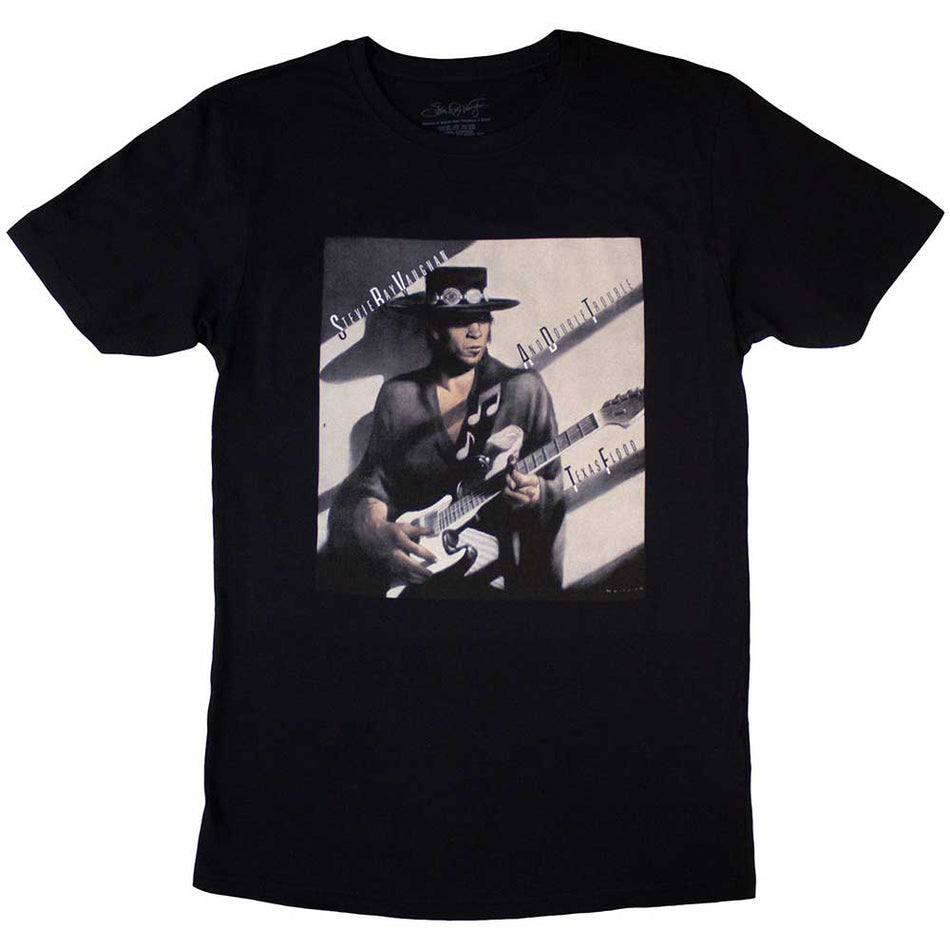 Stevie Ray Vaughan Texas Flood Album Cover Black