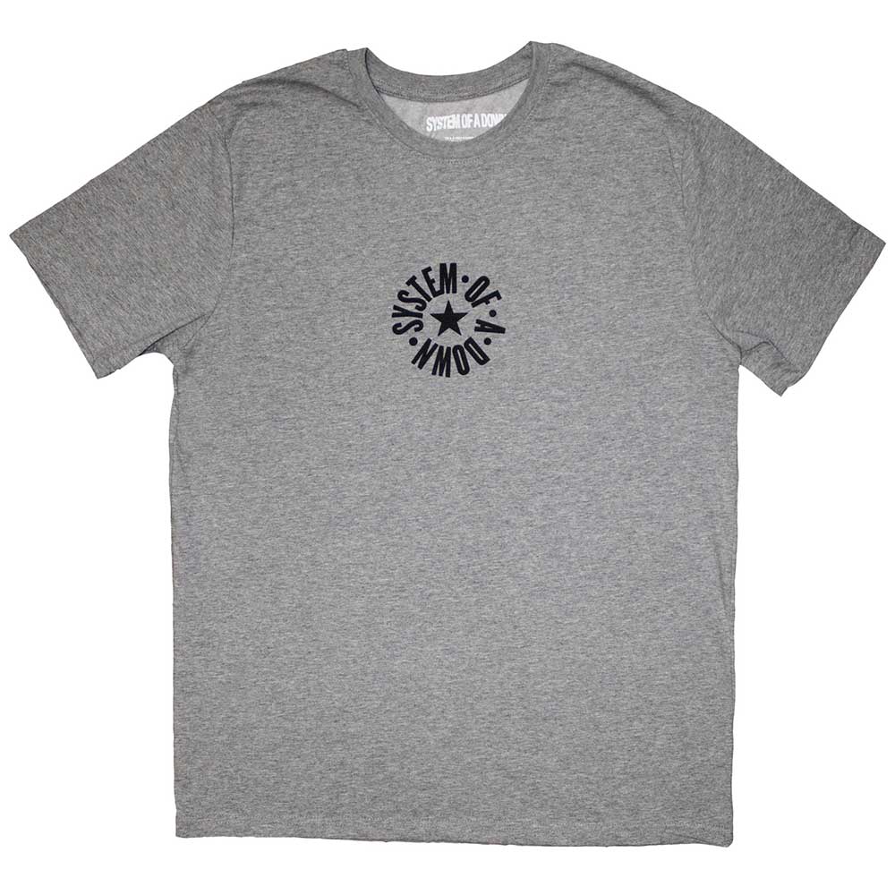 System Of A Down Mini Circle Logo Grey